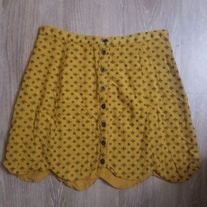 UO Button Up Skirt